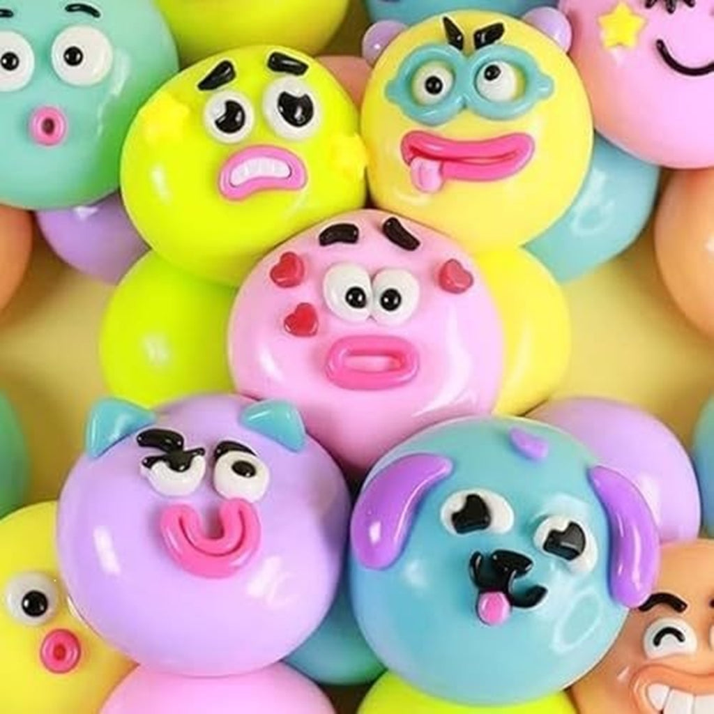 DIY Face Swap Squeeze Ball – Funny Expression Slow-Rising Sensory Fidget Toy
