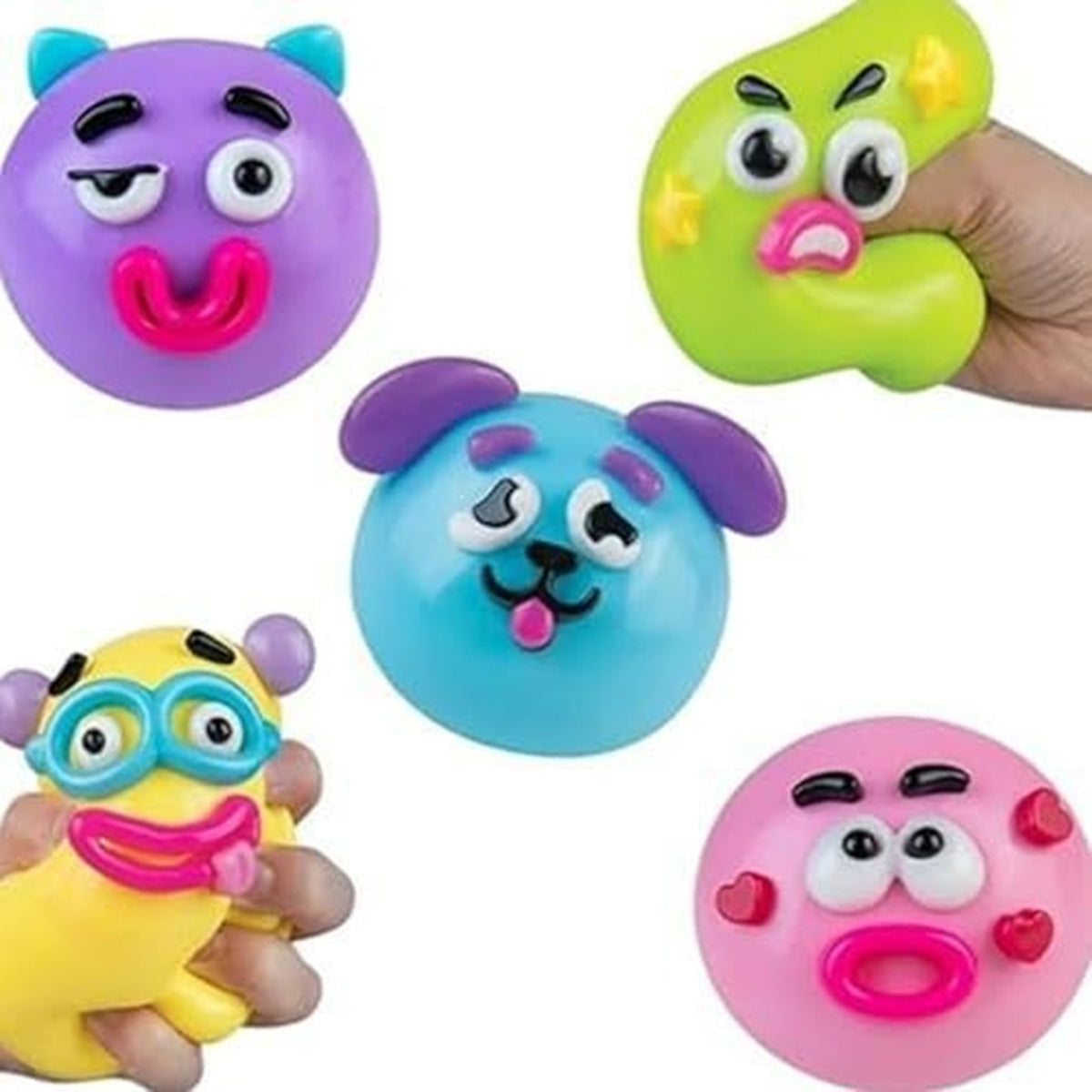 DIY Face Swap Squeeze Ball – Funny Expression Slow-Rising Sensory Fidget Toy