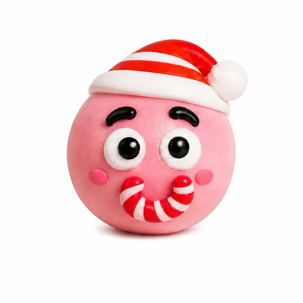 DIY Christmas Face Swap Squeeze Ball – Festive Slow-Rising Sensory Fidget Toy (3.93")