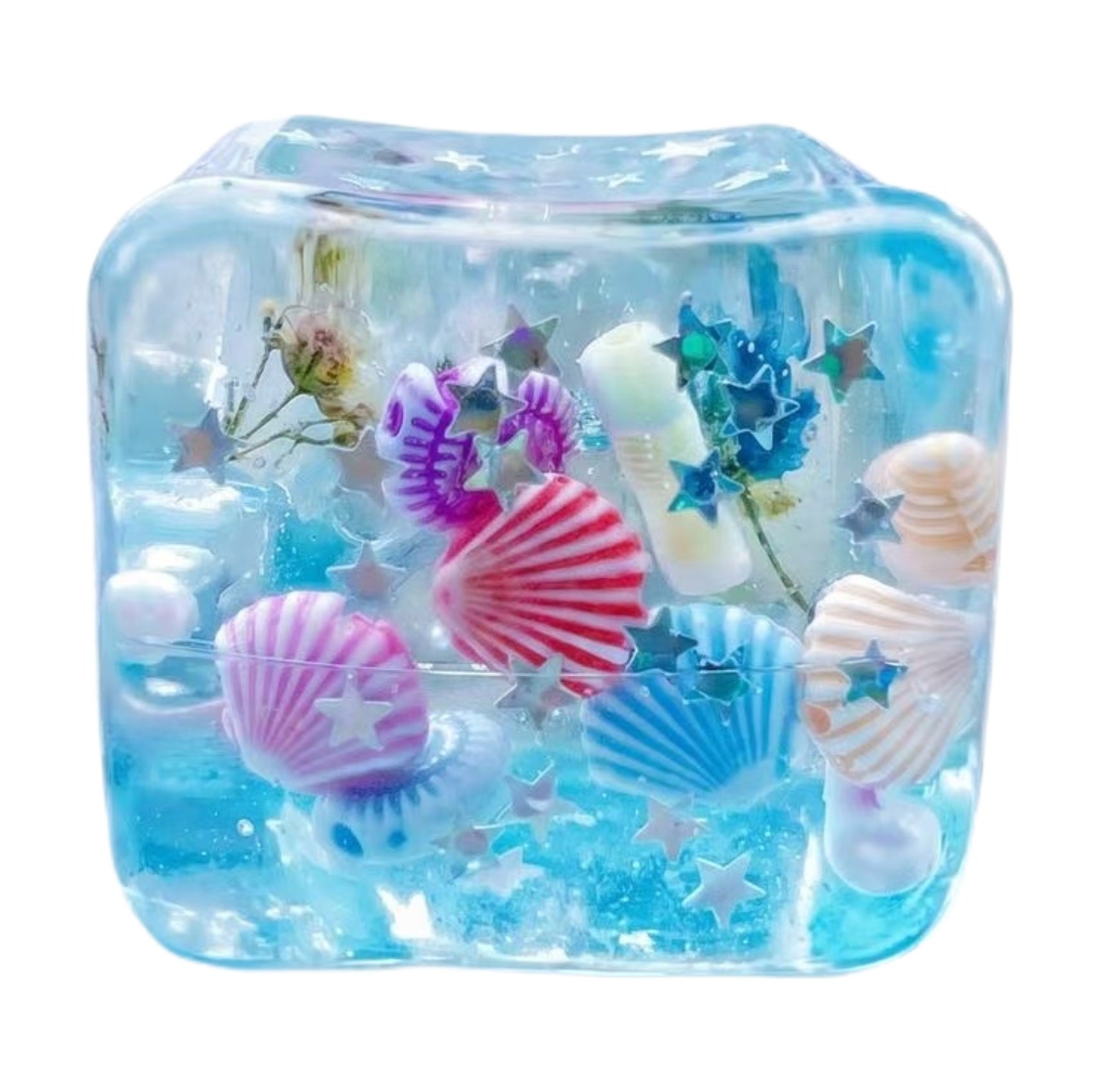 Ocean Cube Sensory Squishy – Ultra-Slow Rising Stress Relief Squeeze Toy