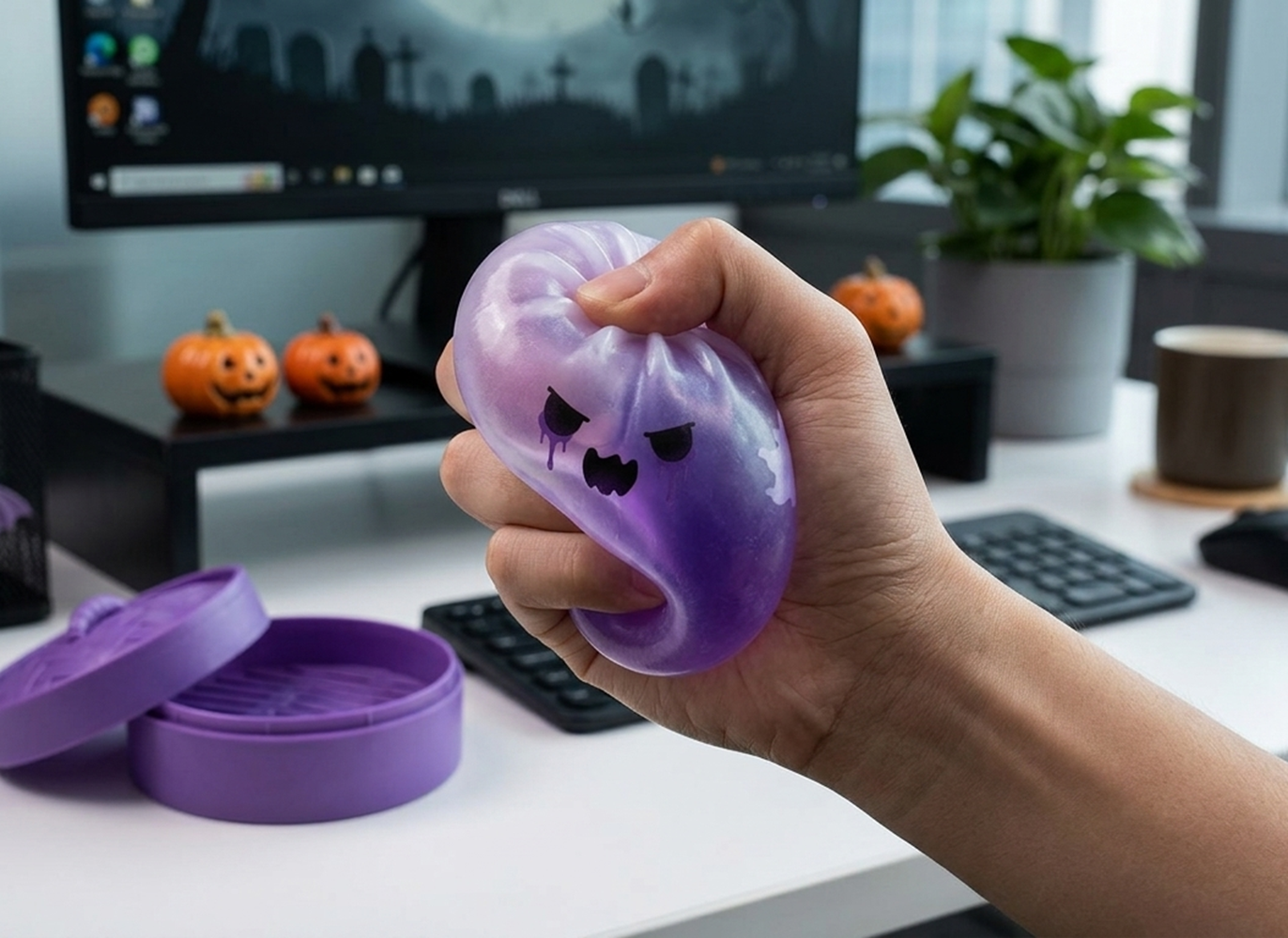 OozeJoy Ghost — Halloween Squishy Stress Toy