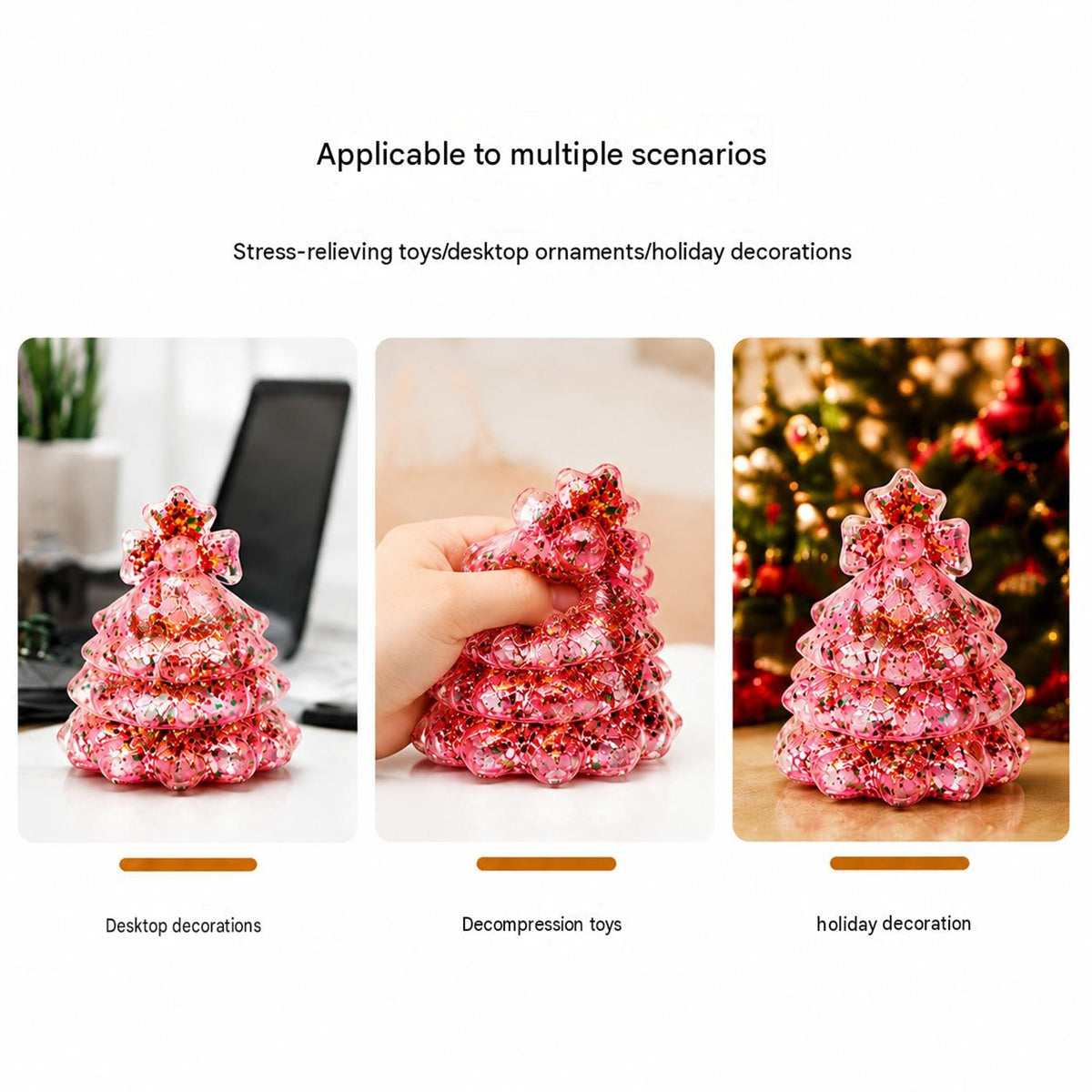 OozeJoy Christmas Tree Glitter Squishy — Slow-Rebound Festive Stress Relief Toy