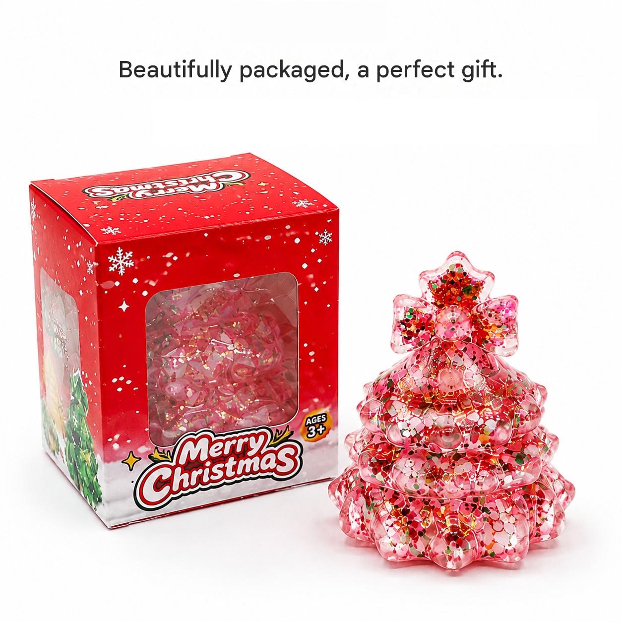 OozeJoy Christmas Tree Glitter Squishy — Slow-Rebound Festive Stress Relief Toy