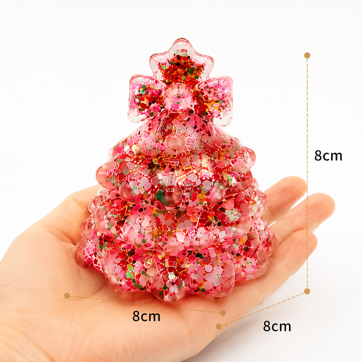 OozeJoy Christmas Tree Glitter Squishy — Slow-Rebound Festive Stress Relief Toy