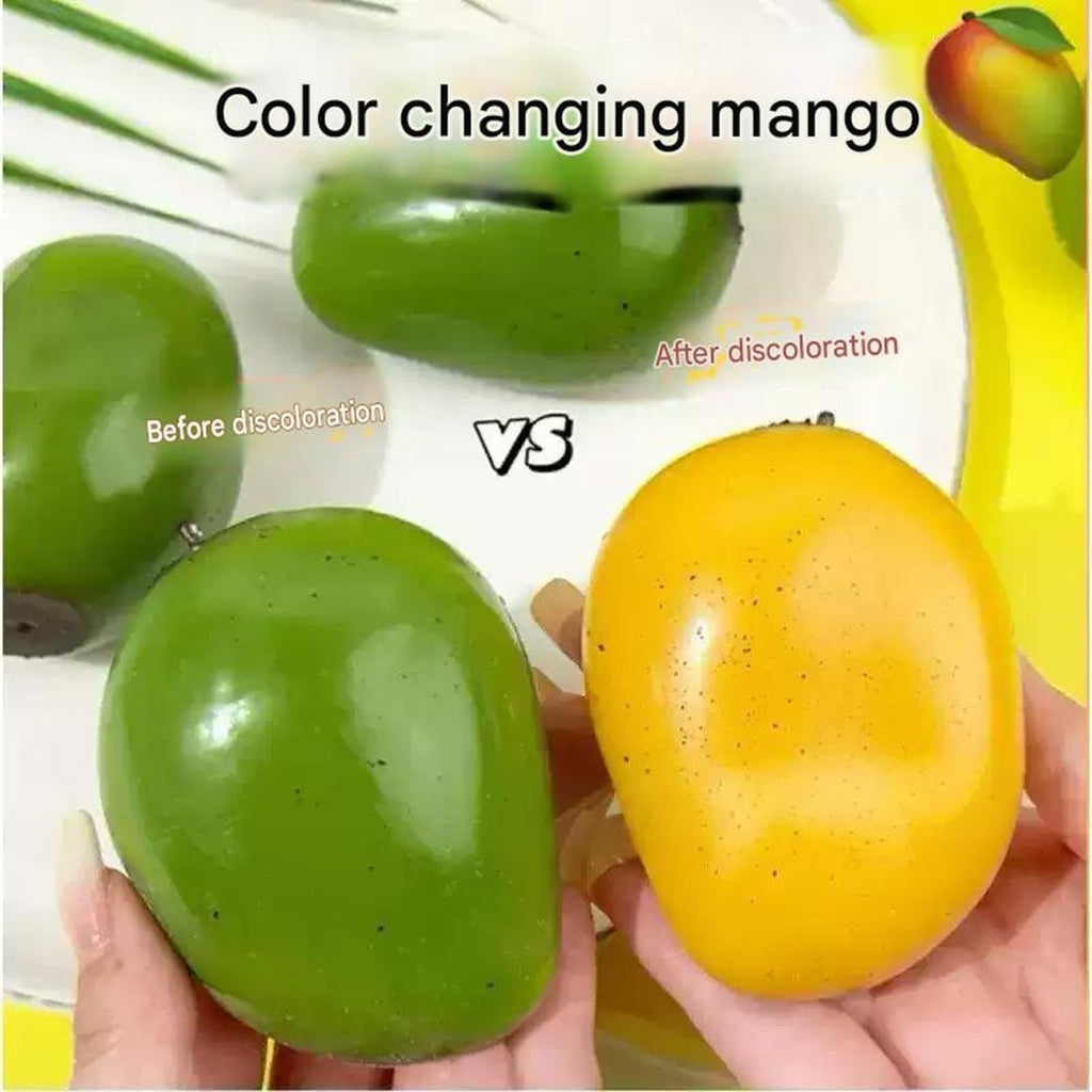 OozeJoy Magic Color-Changing Mango Squeeze Toy — Thermal ASMR Fidget | Stress Relief