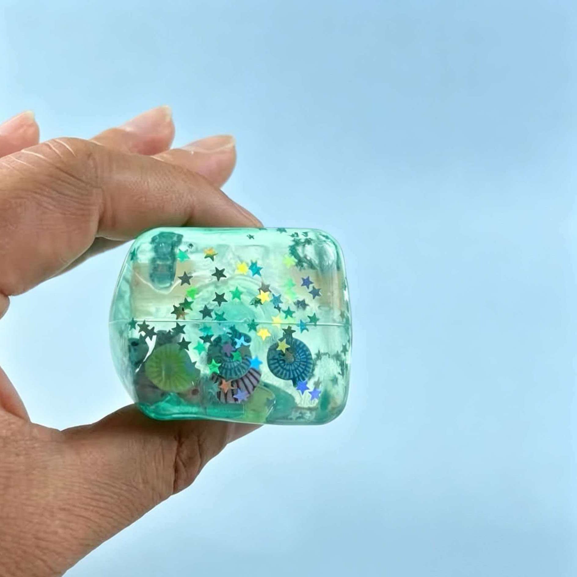 Ocean Cube Sensory Squishy – Ultra-Slow Rising Stress Relief Squeeze Toy