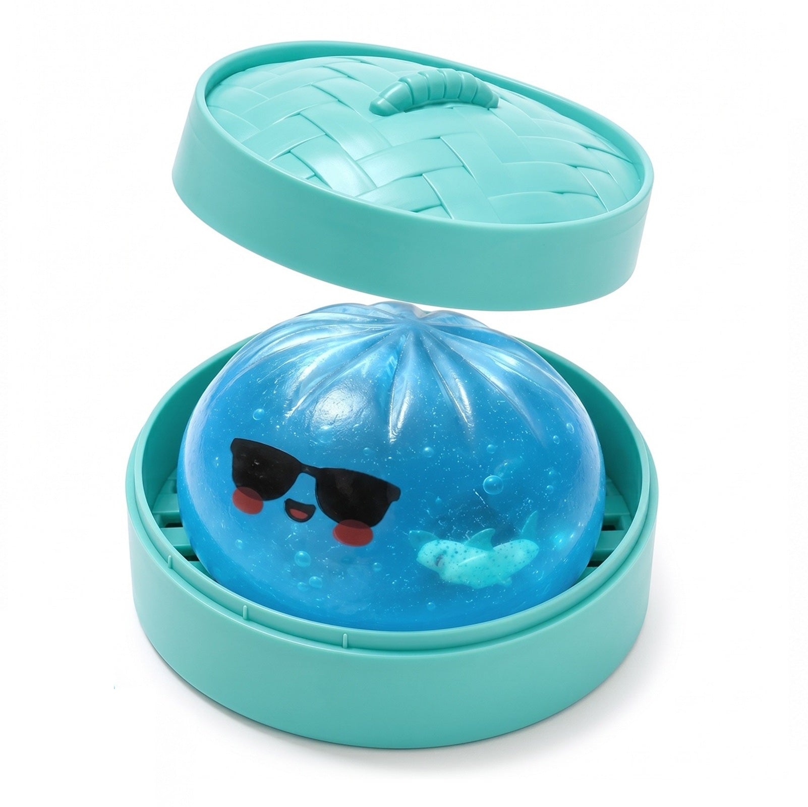 OozeJoy Shark-Inside Dumpling Squeeze Toy — Kawaii Sensory Fidget for Stress Relief