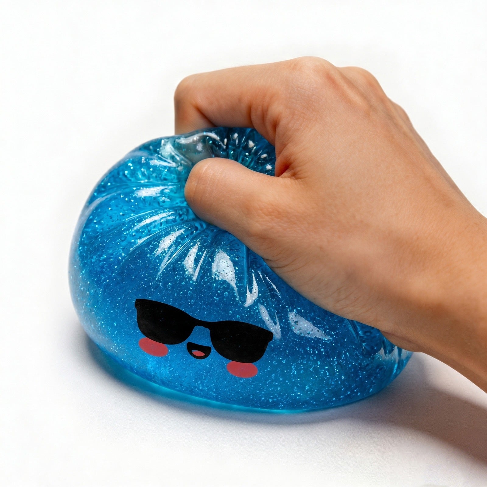 OozeJoy Shark-Inside Dumpling Squeeze Toy — Kawaii Sensory Fidget for Stress Relief