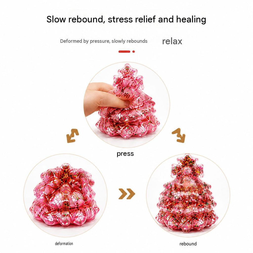 OozeJoy Christmas Tree Glitter Squishy — Slow-Rebound Festive Stress Relief Toy