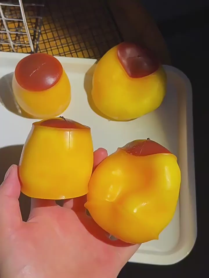 OozeJoy Caramel Crunch Pudding Squishy — Moldable ASMR Fidget | Stress Relief Desk Toy